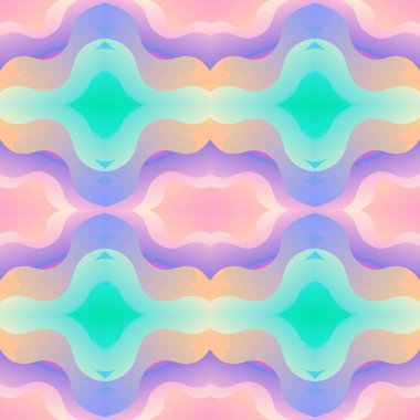 Mavi ve pembe dalgalı çizgilerin soyut arkaplanı.