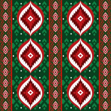 Geleneksel Hintli kusursuz desen. Vektörde geometrik tasarım