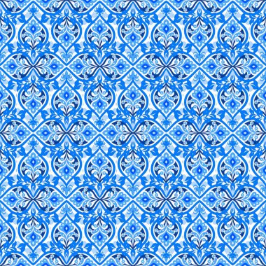 mavi ve beyaz soyut süs arka plan