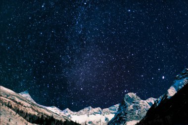 Yıldızlı güzel gece gökyüzü