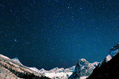 Güzel gece yıldızlı gökyüzü