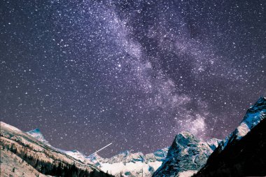 Güzel yıldızlı gece gökyüzü