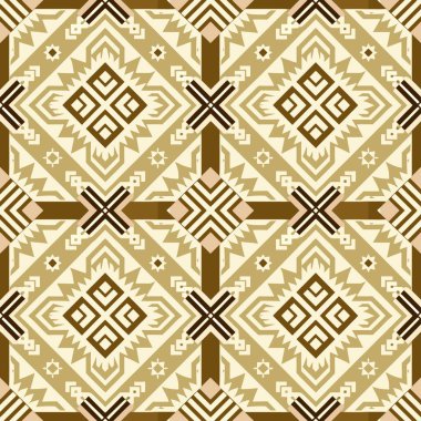 geometrik süsleme elementleri ile kusursuz soyut desen.