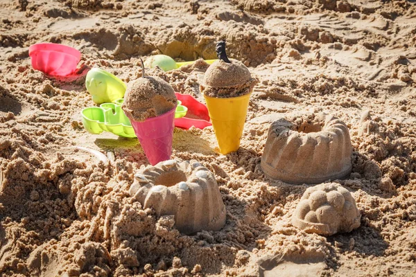A homok, a Balti-tenger strandon készült fagylalt — Stock Fotó