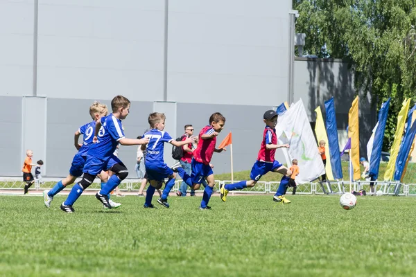 Shitik voetbal Kinder beker, in 19 mei 2018, in Ozolnieki, — Stockfoto