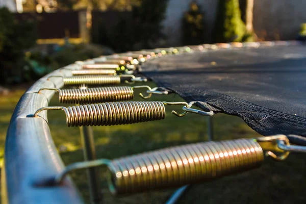 Springs attached to the trampoline frame — Stock Photo, Image