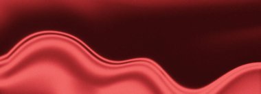 Akıcı, soyut dalga tanecikli bir desen, daha koyu kırmızı bir arka plana karşı canlı kırmızı bir renk. Görüntü hareket ve derinliği çağrıştırıyor..