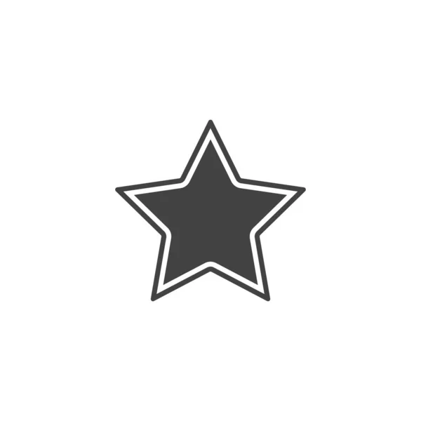 Vektorová Postava Odznaku Podobě Hvězdy — Stockový vektor