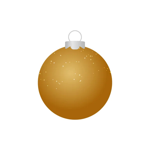 Gerçekçi altın noel balosunun damlalı vektör görüntüsü