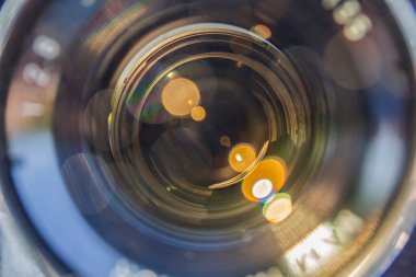 Soyut kamera merceği resmi