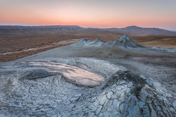 Aktive Schlammvulkane Der Wüste Gobustan Aserbaidschan — Stockfoto