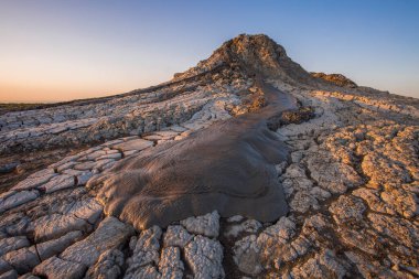 Gobustan çölünde aktif çamur volkanları, Azerbaycan
