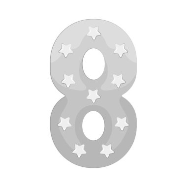 Sekiz, sonsuzluğu ve dengeyi sembolize eder, özellikle yan çevrildiğinde.