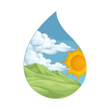 Dünyaları sembolize eden, görkemli manzaraları ve güzelliği ve dengeyi korumanın önemini simgeleyen doğal bir kara parçası..