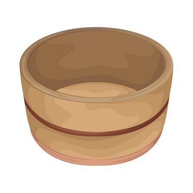 Japonya 'da bir sauna kovası geleneksel hamamlarda banyo ritüelleri için sıcak suyla doldurulur..