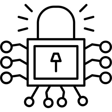 Siber güvenlik. Basit resimleme