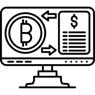 Şifreleme para birimi bitcoin simgesi, özet biçimi