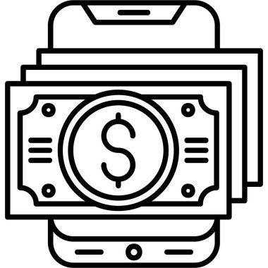 Banka nakit para simgesi, özet biçimi