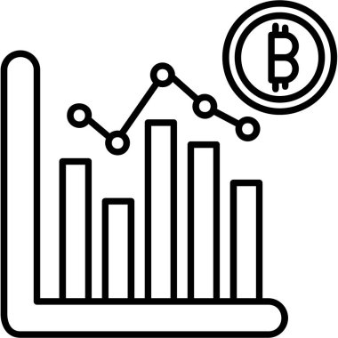 ticari büyüme grafiği simgesi - özet biçimi