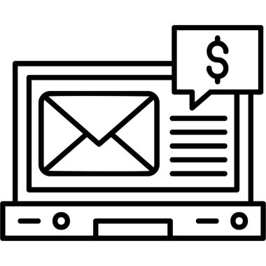 Çevrimiçi alışveriş hattı simgesi. alışveriş vektörü illüstrasyonu