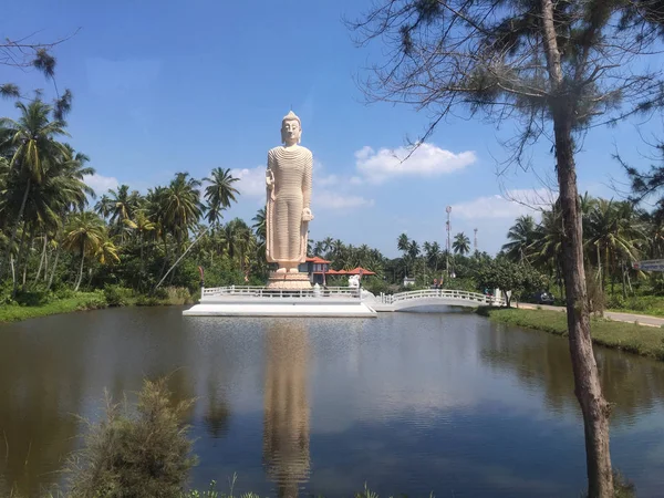 Szökőár Memorial Peraliya Buddha Szobor Hikkaduwa Sri Lanka — Stock Fotó