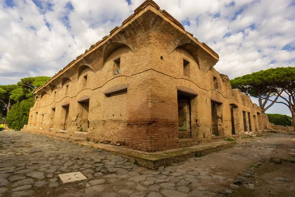 Ostia Antica Rom Italien Diana Wohnungsbau Caseggiato Diana — Stockfoto