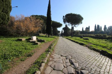Appian Yolu Antik. Roma, İtalya.