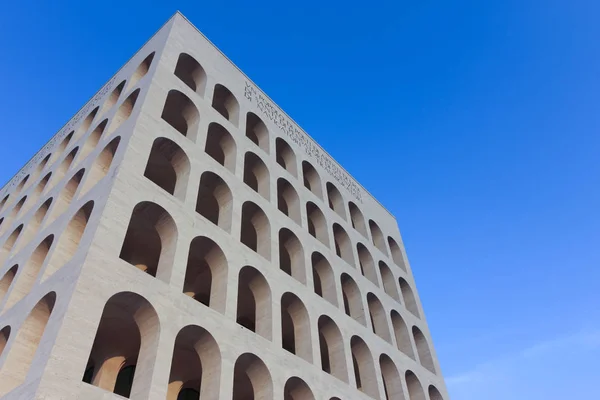 Roma Italia Diciembre 2018 Palazzo Della Civilta Italiana Plaza Coliseo — Foto de Stock