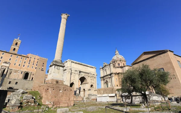The Imperial Fora (Fori Imperiali), Rome, Italy. The forums were the center of the Roman Republic and of the Roman Empire