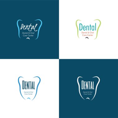 Diş Sağlığı Kliniği Konsepti Logo Şablonu
