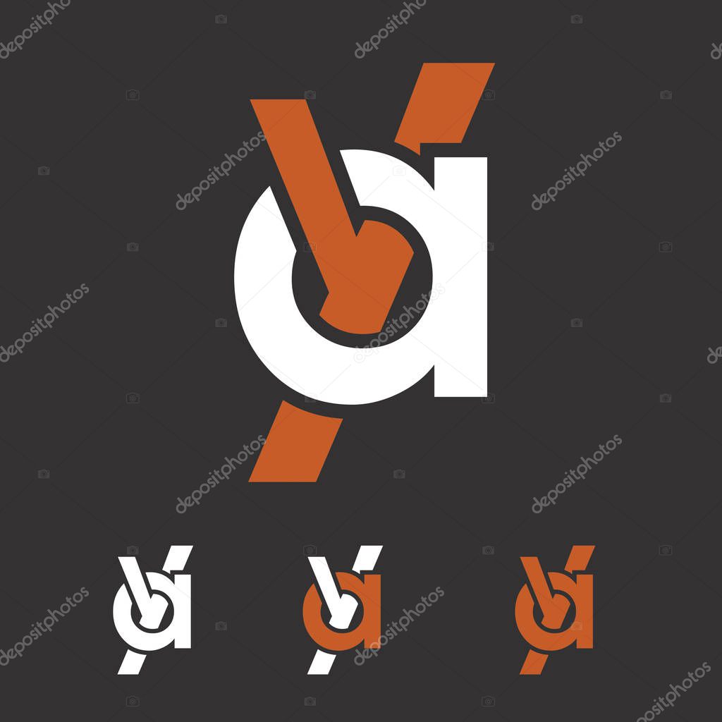 A and Y initial letters creative logo template