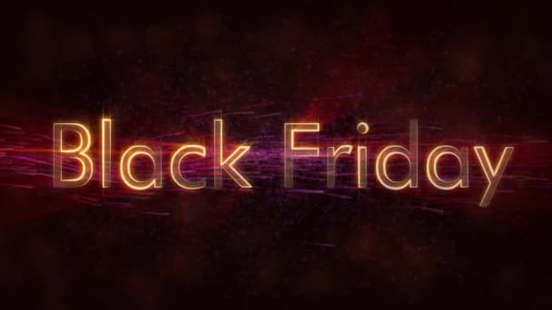 Black Friday Sale, dengan teks Penjualan, video loop — Stok Video