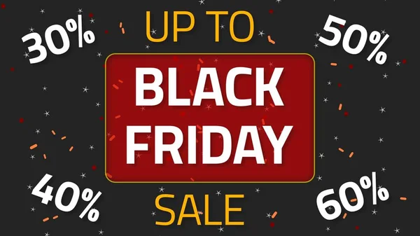 Black Friday Sale animation with up to 60 percent