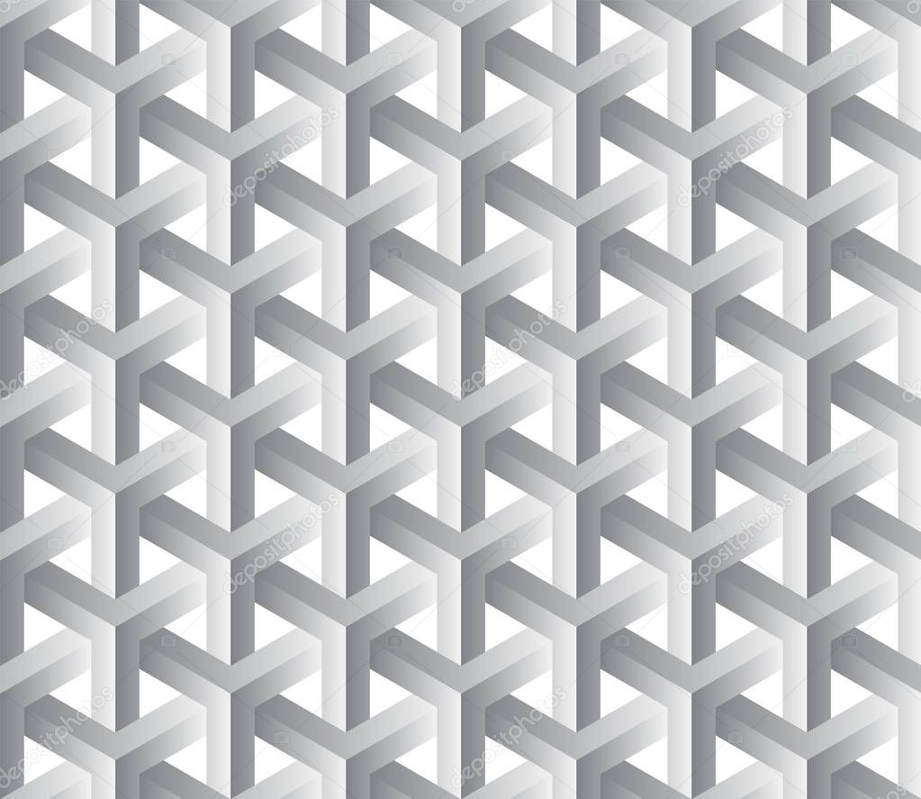 abstract 3d seamless geometric pattern