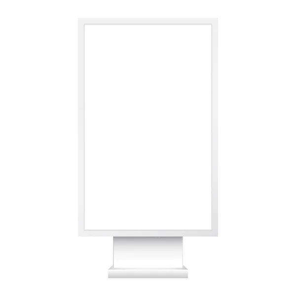 Dikdörtgen ışık kutusu mockup. gerçekçi vektör ışık kutusu şablonu