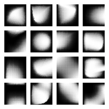 Değişik siyah-beyaz yarım ton arkaplanlar