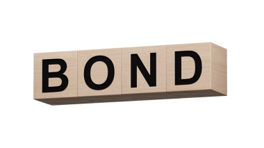 Tahta bloklarla kelime bağı. Seçici odak. Ahşap küpleri, İş Konsepti 'ni kapat. Şeffaf arkaplan içeren PNG dosyalarını destekler.