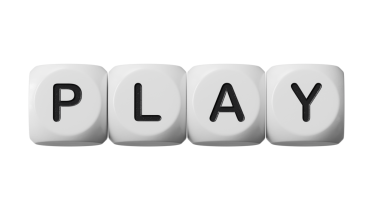 Kelime oyunu konsepti. Minimalist Soyut Tasarım. Tahta zarları kapatın, Business Concept. Şeffaf arkaplan içeren PNG dosyalarını destekler.