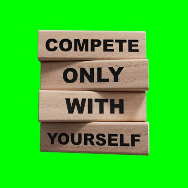 Sadece kendi sembolünle yarış. Kavramsal sözcükler sadece ahşap bloklarda sizinle yarışır. İş ve Rekabet sadece kendi kavramınızla 3D görüntüleme ve kırpma yolu için Yeşil Ekran 'da canlandırma.