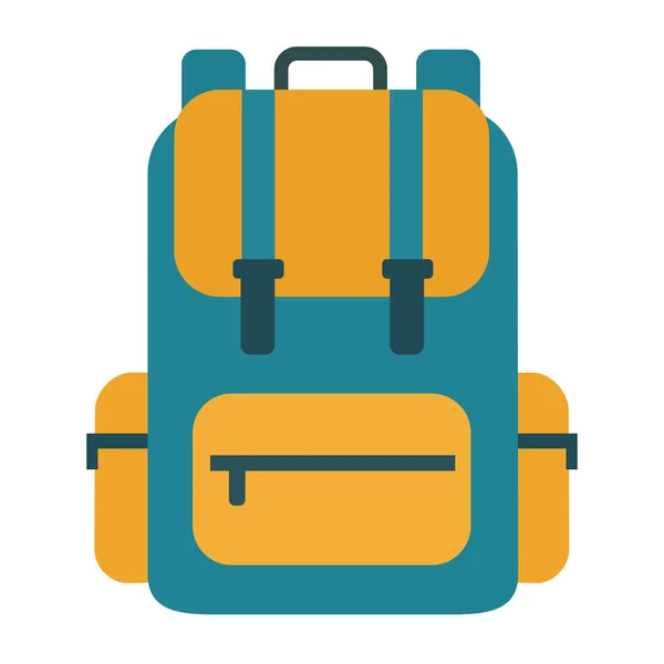 Bir Yürüyüş sırt çantası vektör çizimi macera, seyahat ve açık hava teçhizatı