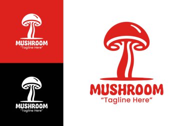 Organik çiftlikler, gurme gıda dükkanları ve zanaatkar yaşam tarzı markaları için uygun kaliteli bir mantar logosu..