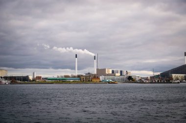 Kopenhag, Danimarka. 27 Kasım 2018. Kopenhag endüstriyel binalar