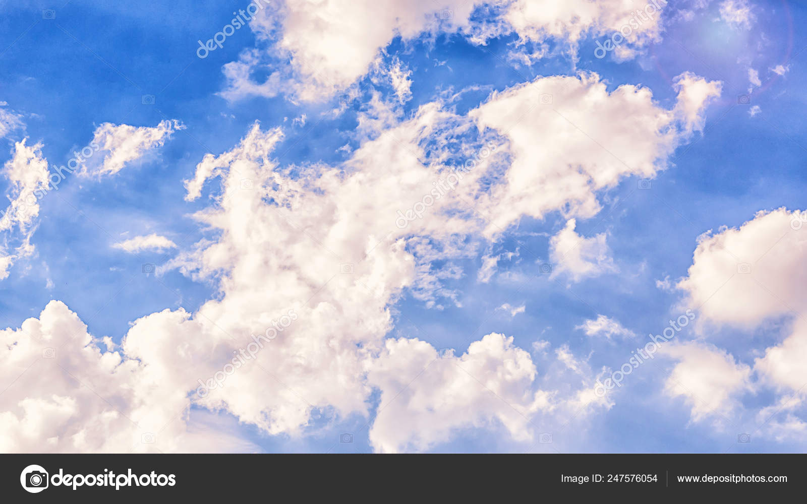 Sky Background Beautiful Sky With White Clouds 16 9 Stock Photo C Kvitkanastroyu