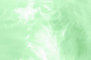 Cirro cumulus bulutları ile yeşil nane gökyüzü. Mermer doku gibi görünüyor