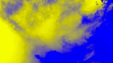Parlak mavi ve sarı degrade arka plan. 16:9