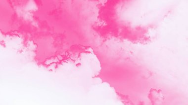 Pembe gradyan ve beyaz soyut arkaplan, suluboya noktaları, kopyalama alanı. 16: 9 panoramik biçimi