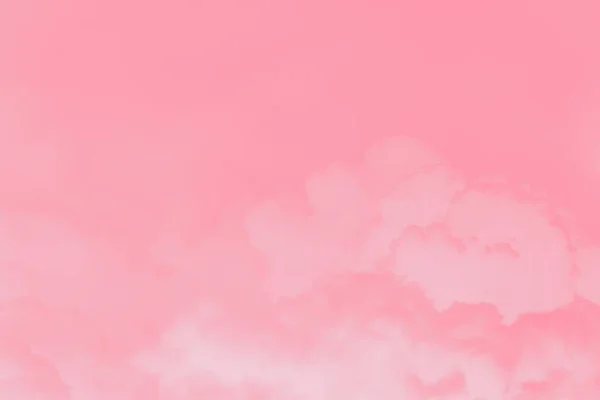 Soft Pink Sky Clouds Copy Space — Stockfoto