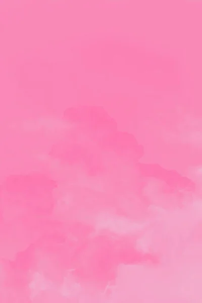 Vacker Rosa Himmel Med Moln Rosa Tonad — Stockfoto