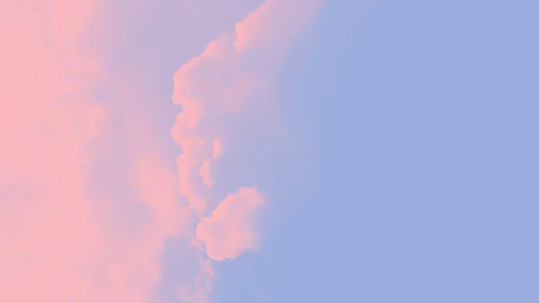 Panorama roze lucht achtergrond. Violet blauwe lucht met roze wolken, kopieer ruimte — Stockfoto