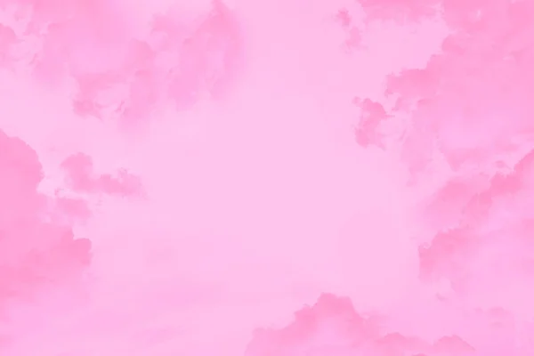 Рожеві Хмари Блідо Рожевому Небі Копіювання Простору — стокове фото